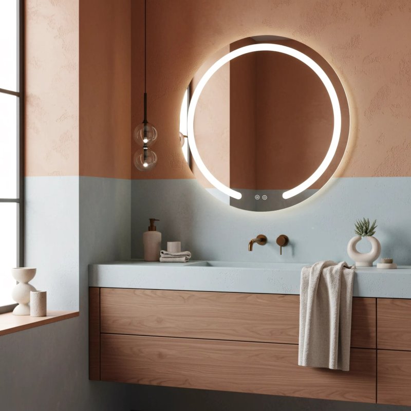 MIRROR REA MODERN 70 LED TRANSPARENT