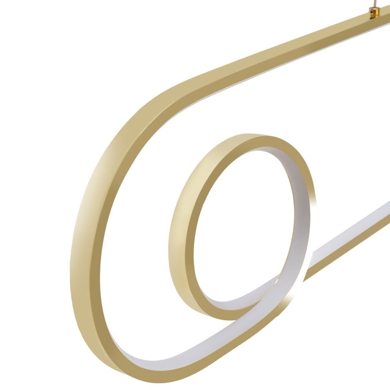 Pendant LED Lamp TOOLIGHT APP809-CP Gold + remote control 1-light point 40W 34,5x90x106cm