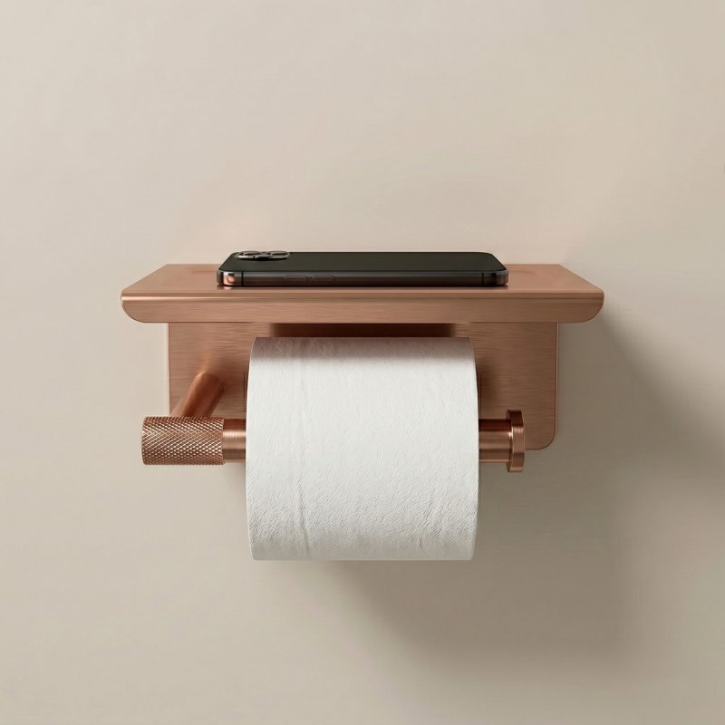 Paper Holder Rea 6613 Modern Brush Copper
