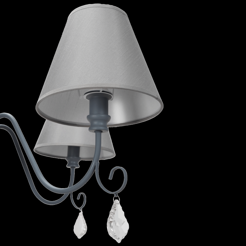 Pendant Lamp TOOLIGHT APP991-4CP Cristal 4-light points E14 80x80x36-100cm