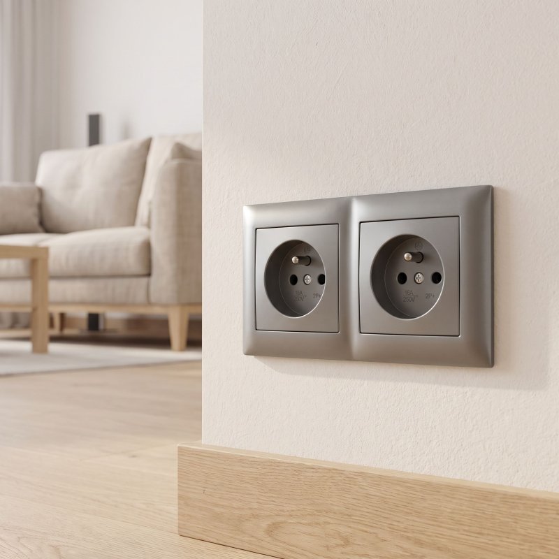 Toolight Double Socket Frame Oste Jnh014-2f Grey