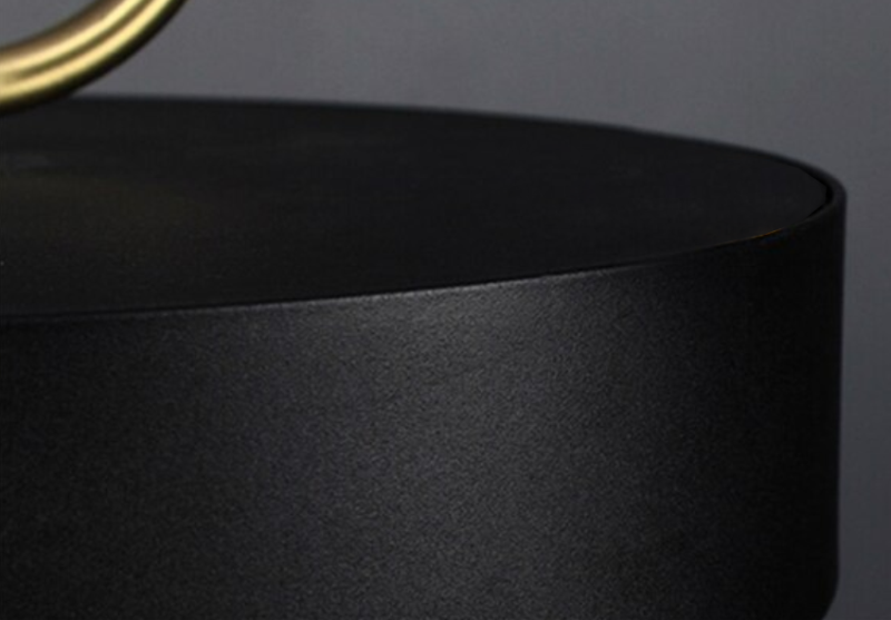 LAMP APP947-1CP ROUND BLACK 30cm