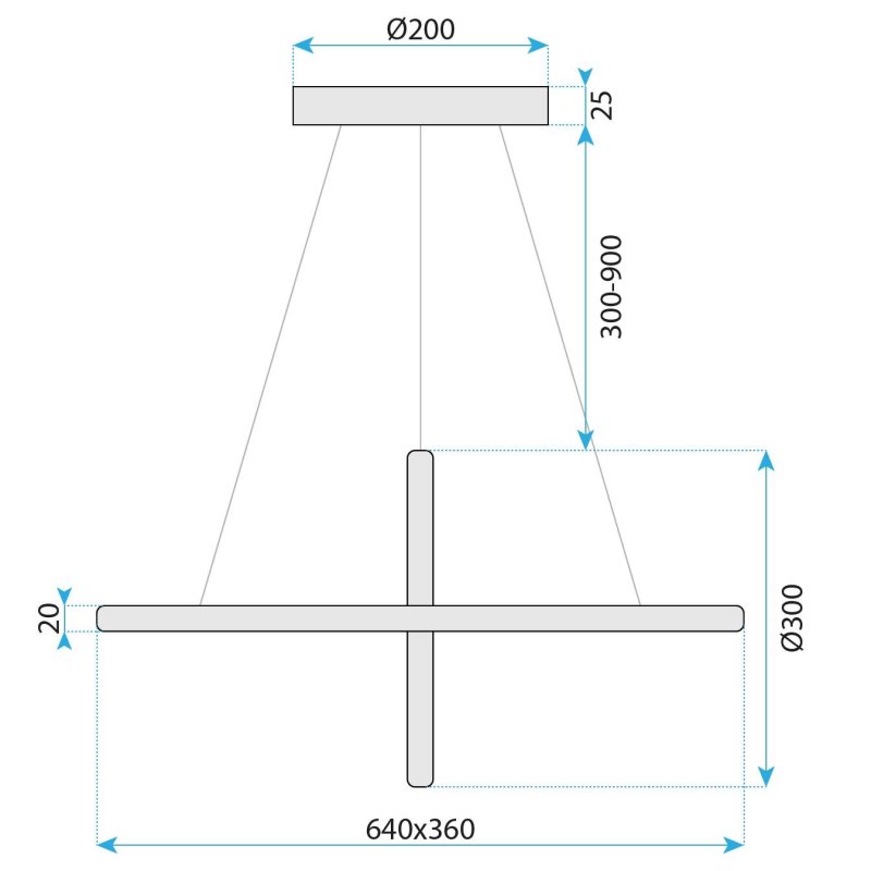CEILING LAMP CHANDELIER TOOLIGHT LED G034-CP GOLD