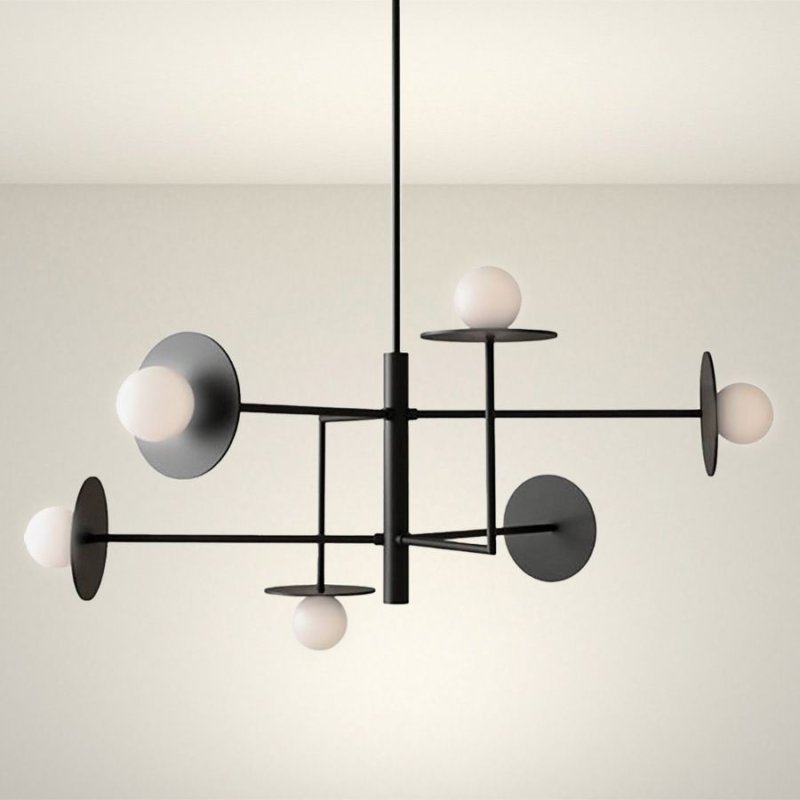 CEILING LAMP CHANDELIER TOOLIGHT APP1668-6CP BLACK