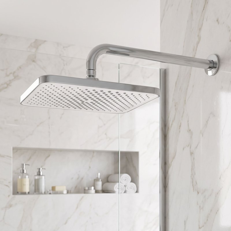 Rea Rectangular Shower Head Js-032 Chrome