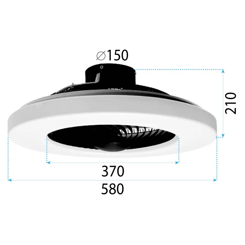 Ceiling lamp APP1552-C BLACK