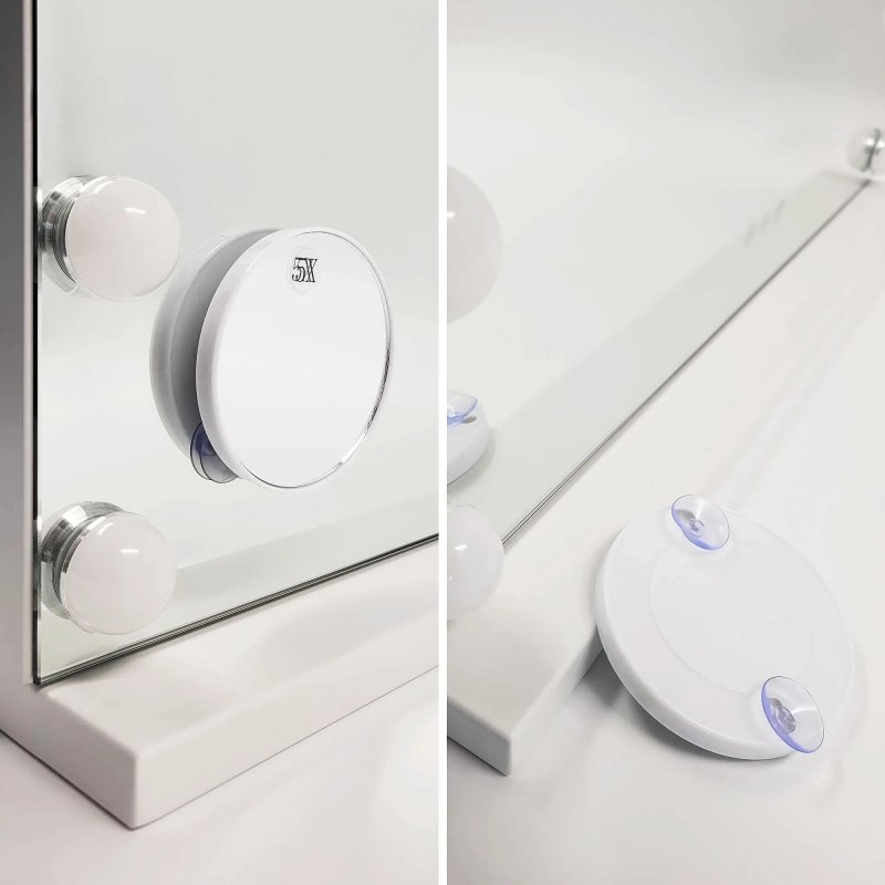 MIRROR REA HOLLYWOOD WHTE 58X45 LED