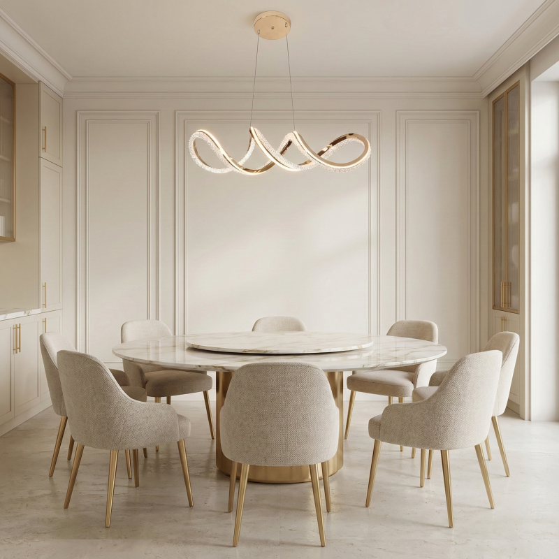CEILING LAMP CHANDELIER REA G154-CP ZŁOTA GOLD