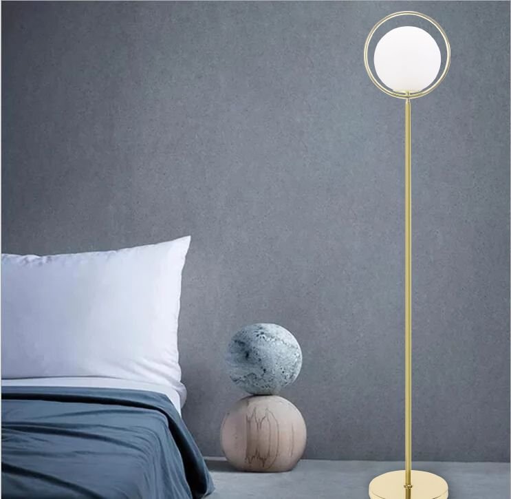 Floor Lamp Living Room Toolight APP927-1F Gold Balls 1-light point E27 25x150cm