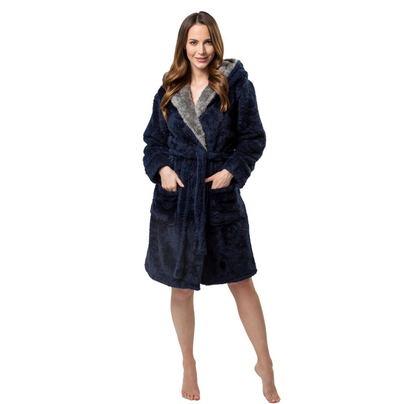 Bathrobe Jordan Navy-Grey M