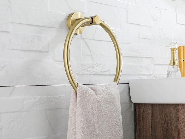 Bathroom hanger 332915B MIST 05 BRUSH GOLD