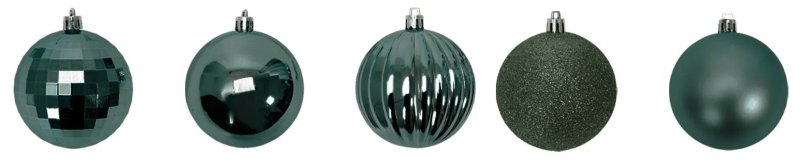 BOMBKI CHOINKOWE ZIELONE 34 SZT SYSD1688-027