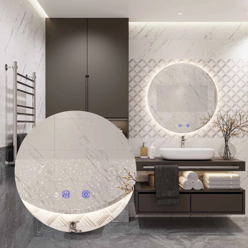 Bathroom LED Mirror REA HZJ 80cm