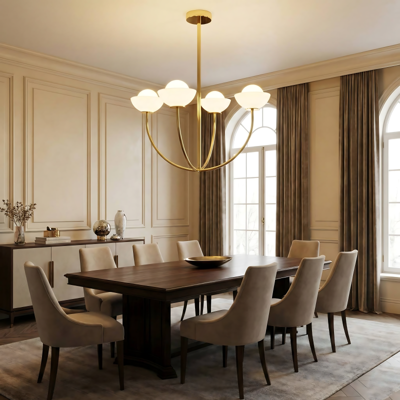 Pendant Lamp TOOLIGHT APP1200-CP Metal Gold - White G9 4-light points