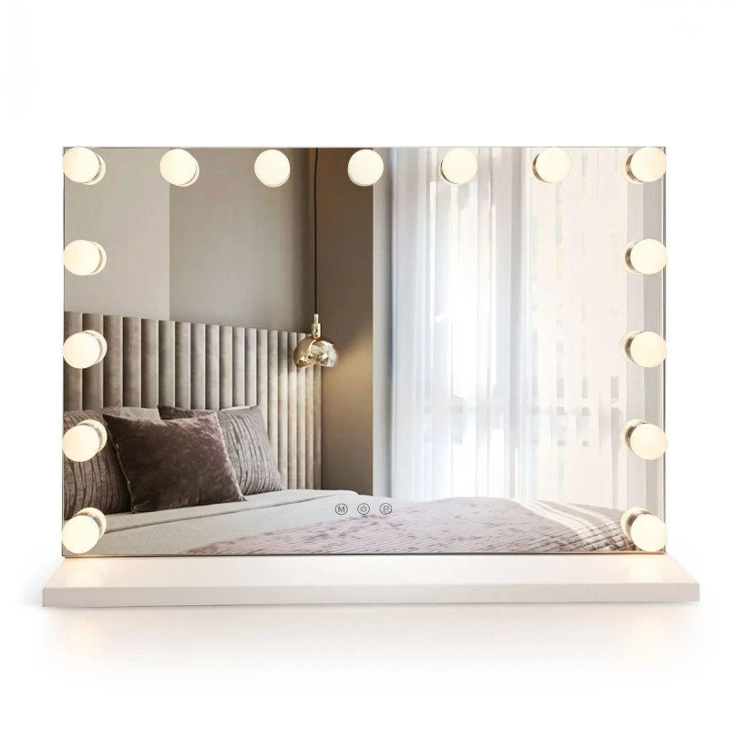 MIRROR REA HOLLYWOOD WHTE 58X45 LED