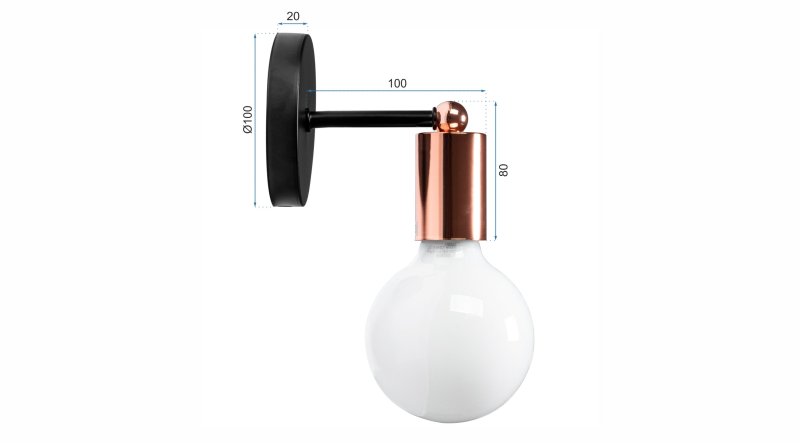 Wall Lamp 392205 ROSE GOLD