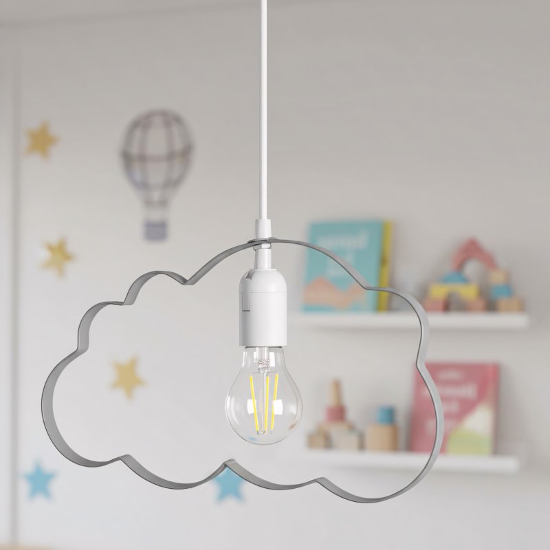 Lamp Cloud Grey 34,5x34,5x99,5cm