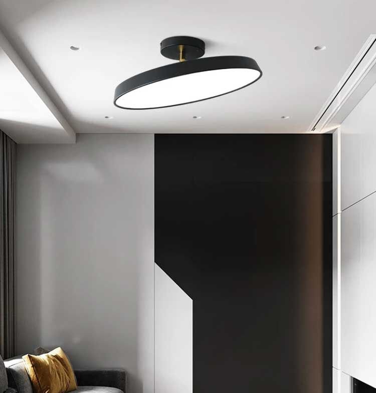 Ceiling Lamp Chandelier TOOLIGHT APP860-C Black 50cm Round 5-light points E27 50x14Cm