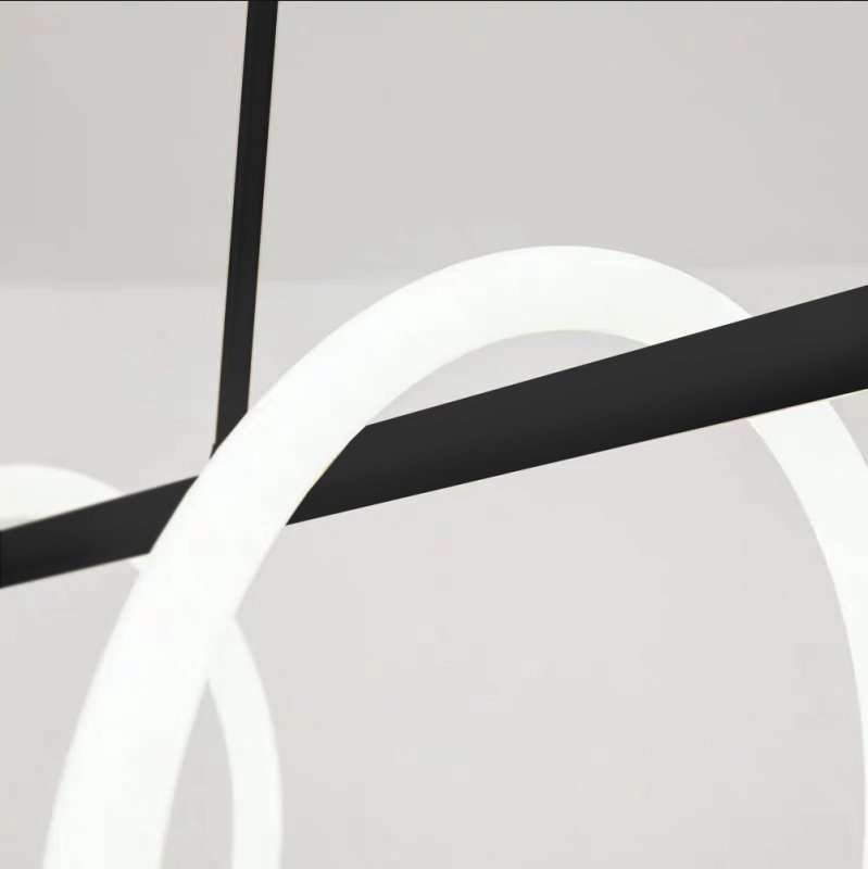 Pendant LED Lamp TOOLIGHT APP856 Black Metal Plastic 40W