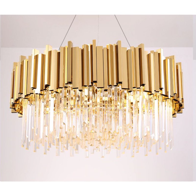 Chandelier Toolight APP601-C Crystal Gold 4-light points E14 38x38x13,5cm