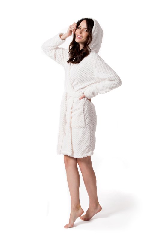 Bathrobe Dressing-gown DIAMOND Ecru S/M