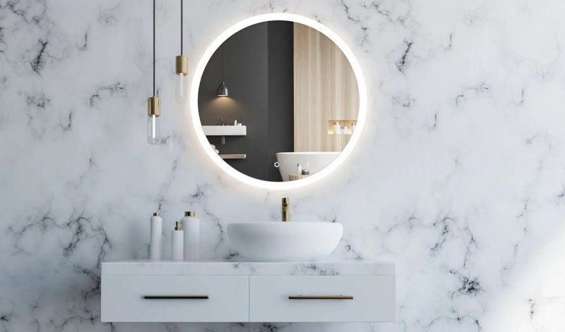 Bathroom LED Mirror REA FFJ 90cm