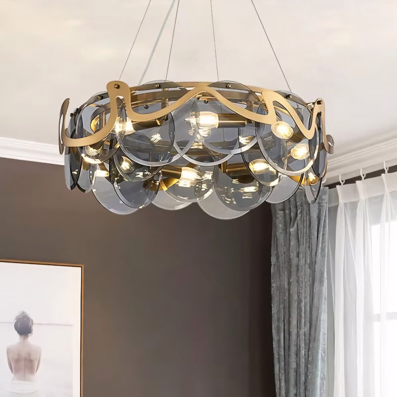 CEILING LAMP CHANDELIER TOOLIGHT APP1545-8CP GREY