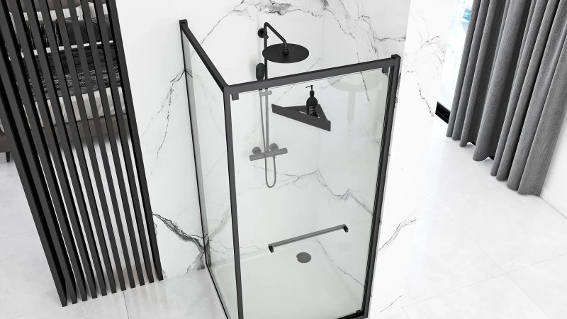 Bathroom Shelf Sf07 Black Matt