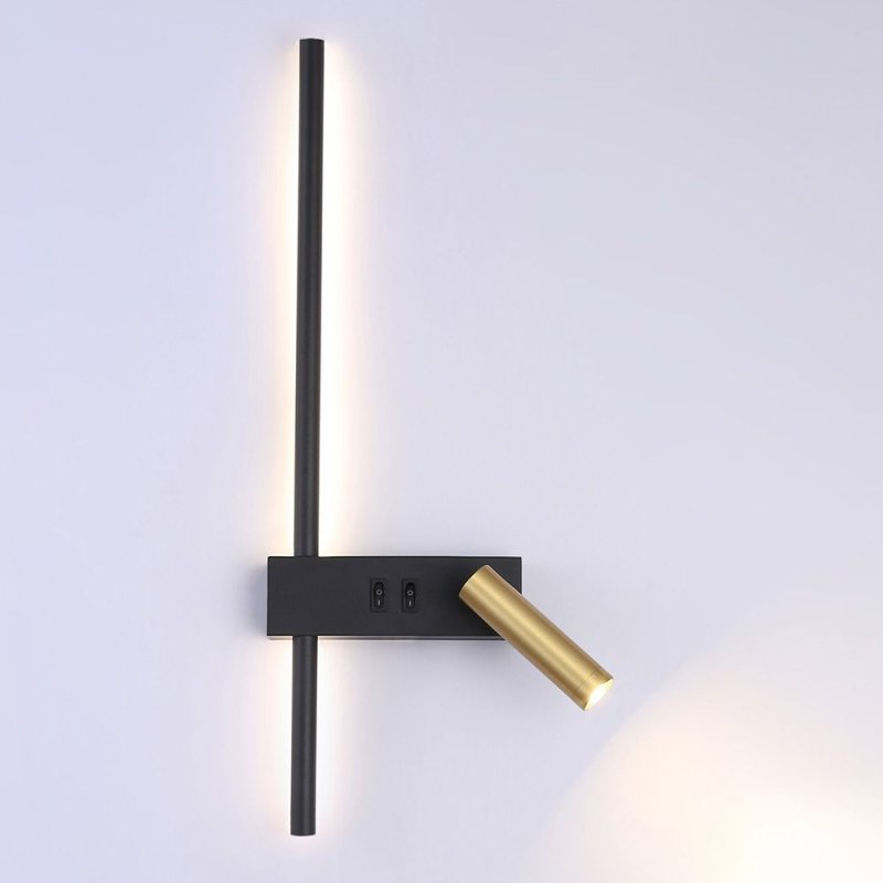 WALL LAMP APP1439-W RIGHT BLACK GOLD