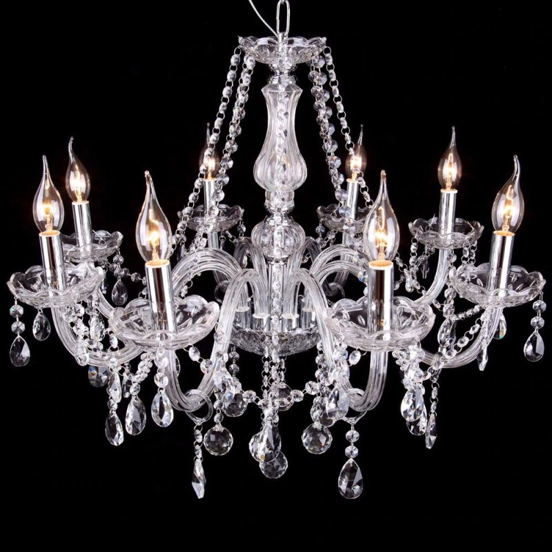 Chandelier Toolight 300750 Crystal Chrome 8-light points E14