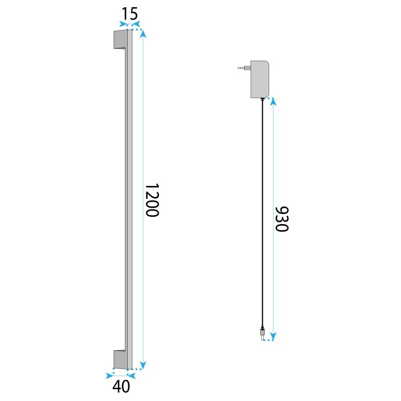 LED WALL LAMP TOOLIGHT LHJ065-W 150 BLACK