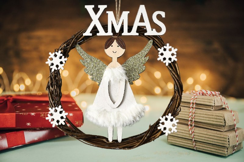 Round Christmas decoration 16 cm KL-21X15