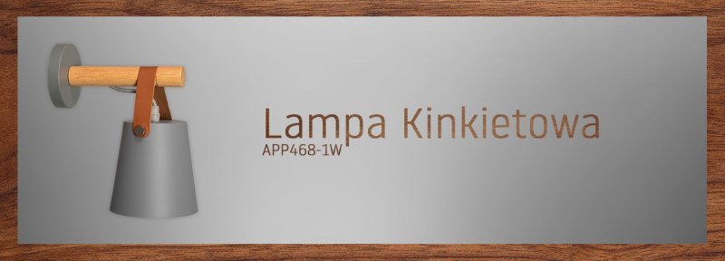 Wall Light Toolight APP468-1W E27 grey / brown