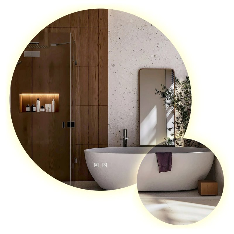 Mirror Rea R-9045 Led Transparent