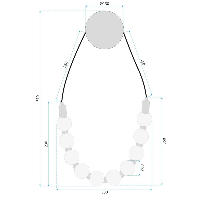 WALL LAMP TOOLIGHT G026-CP BLACK