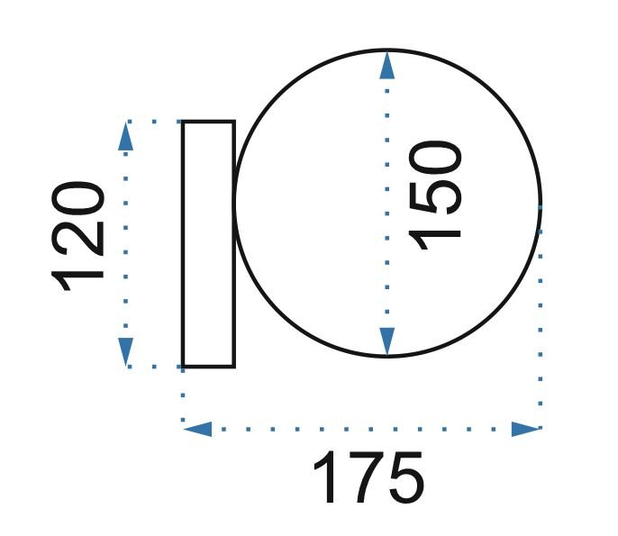 Wall Light Toolight APP1009-1W E27 white