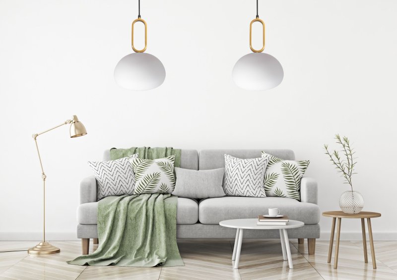 Pendant Lamp TOOLIGHT APP1073-1CP White Gold 1-light point E27 23x23x15-100cm