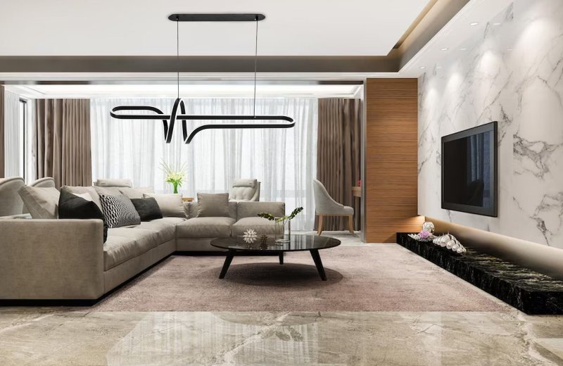 CEILING LAMP CHANDELIER TOOLIGHT LED G038-CP BLACK