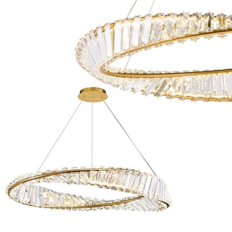 Pendant LED Lamp TOOLIGHT APP1201-CP Gold Crystal