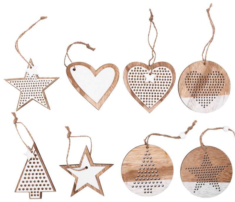 Christmas decorations 311366 mix 8pcs