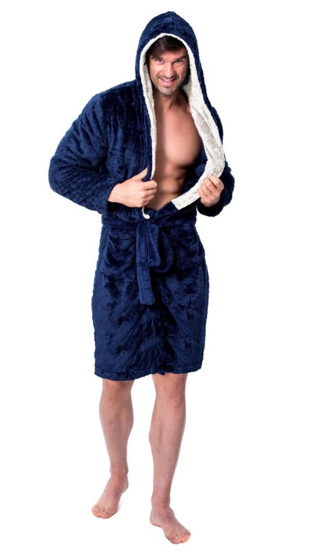 Bathrobe Jordan Navy-Grey Men M