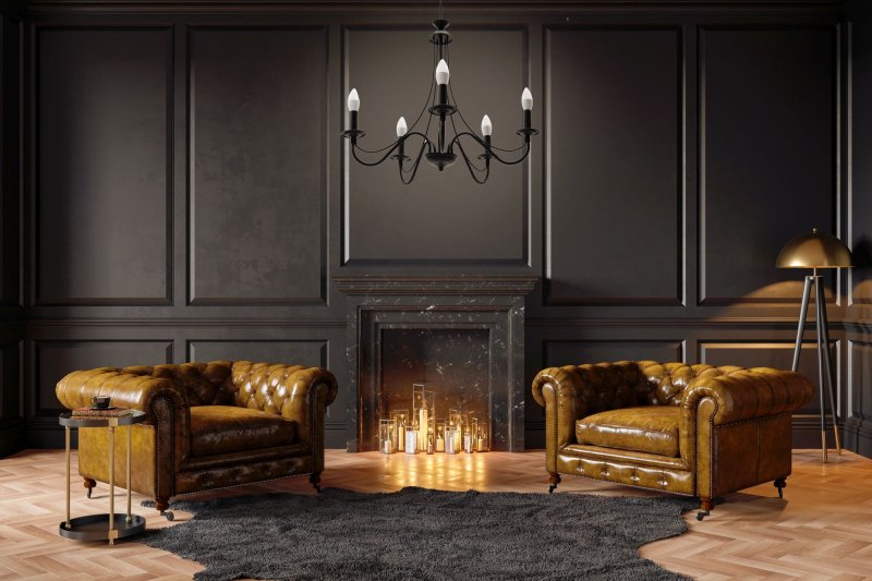 Lamp APP647-5CP BLACK