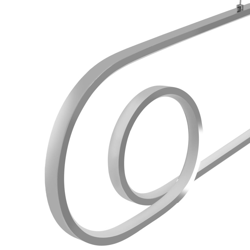 Pendant LED Lamp TOOLIGHT APP810-CP Chrome + remote control 1-light point 40 W 34,5x90x106cm