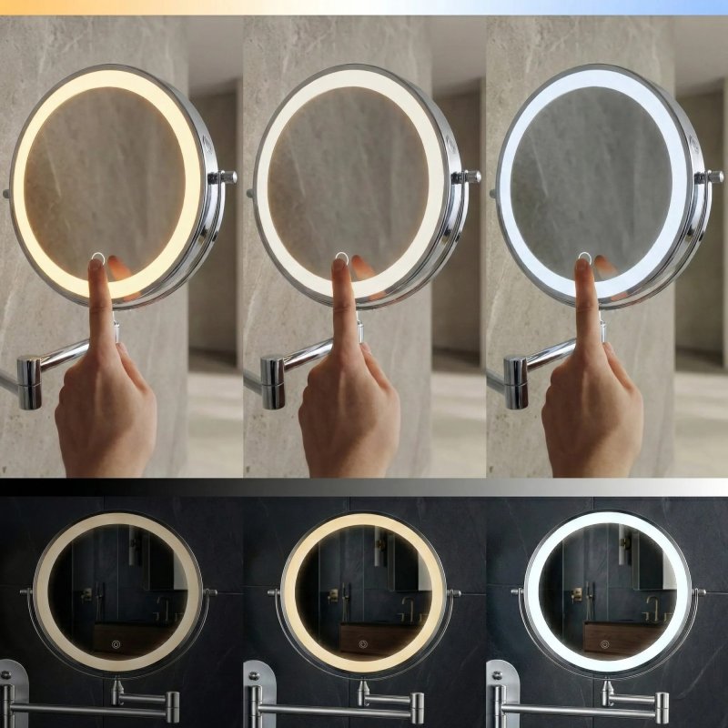 MIRROR REA GLOW CHROME LED
