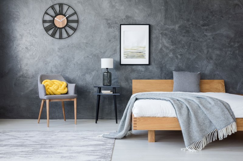 Round Wall Clock Loft 35 cm metal/wood MC70902