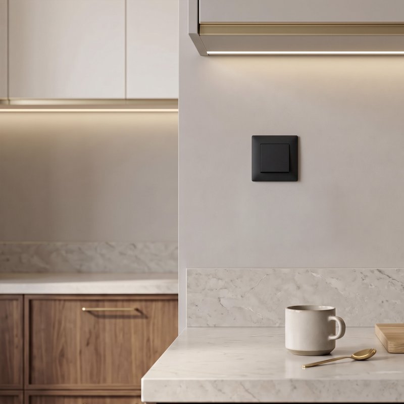 Toolight Single Switch Oste Jnh006-w Black