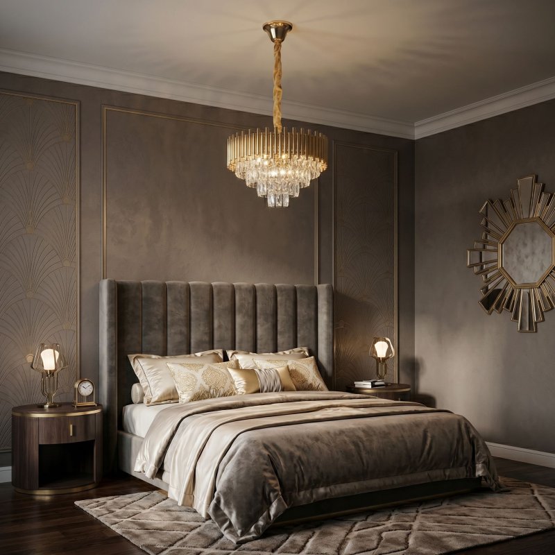 Ceiling Lamp Chandelier Toolight Swe103-Cp Gold