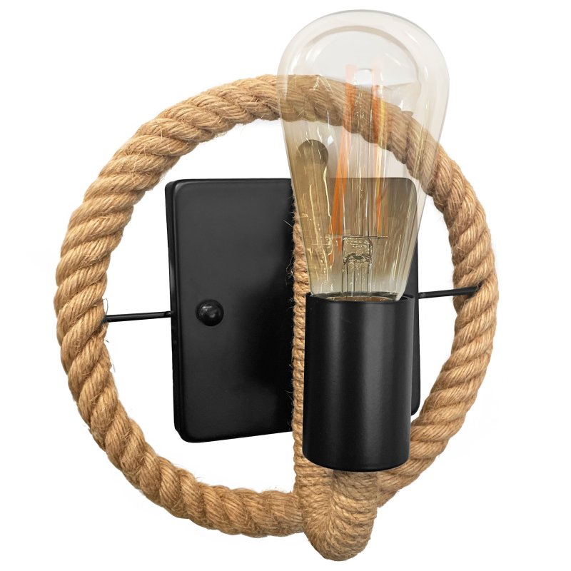 Wall Light Toolight APP1465-1W E27 brown / black