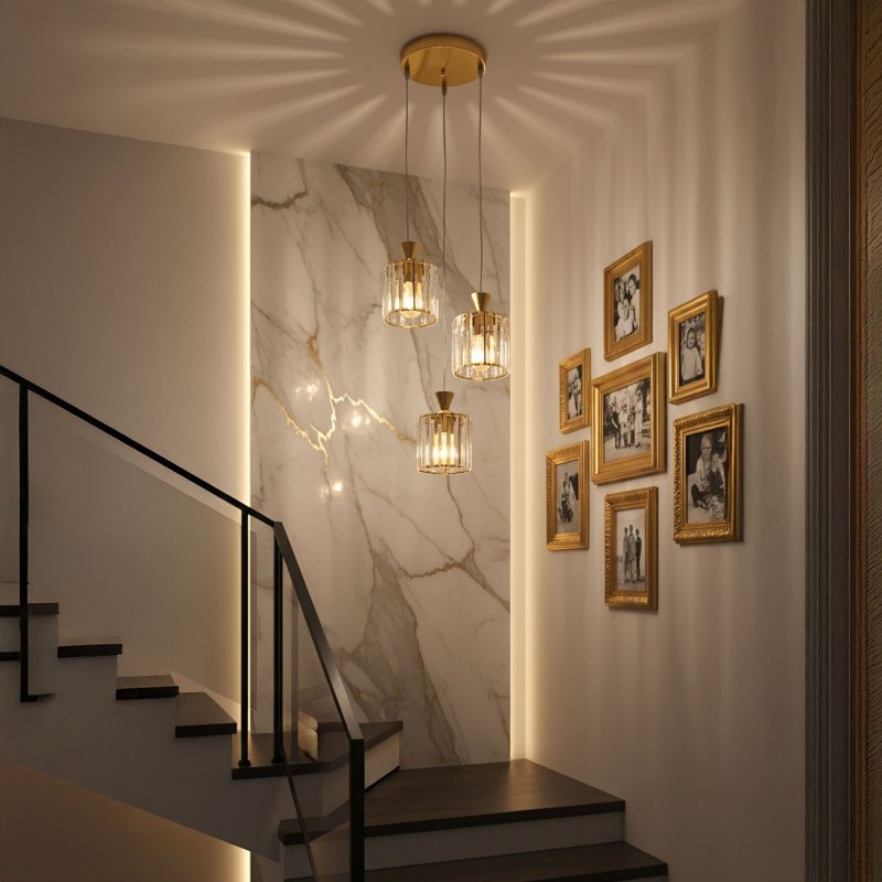 PENDANT CEILING LAMP TOOLIGHT EBT026-3CP GOLD