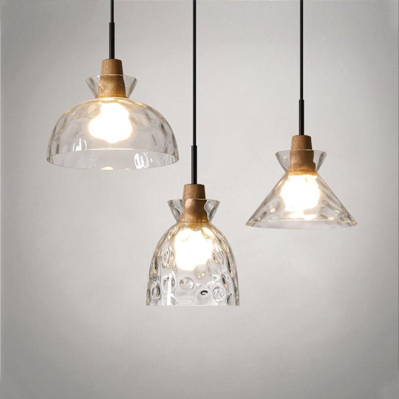 Pendant Lamp TOOLIGHT APP1183-1CP B Black Gold Metal Glass E27 1-light point